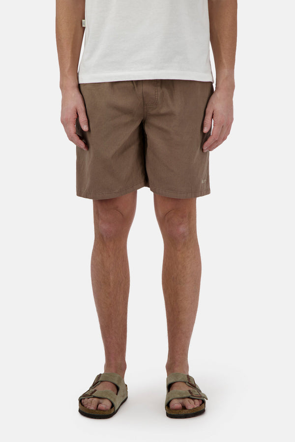 Shorts Leinen Blend sepia - Colours and Sons