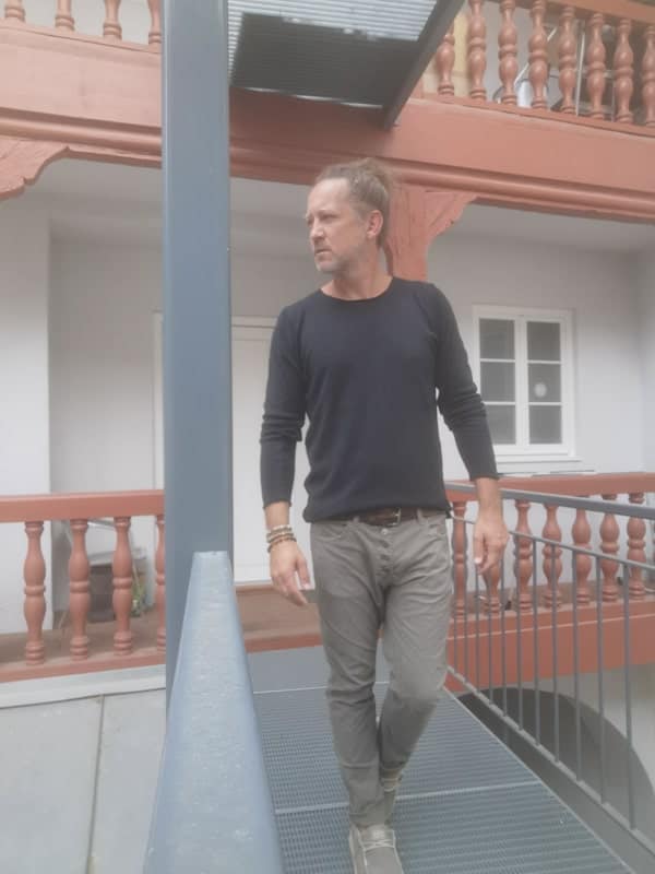 Baumwoll Hose mit Knopfleiste militare - Imperial