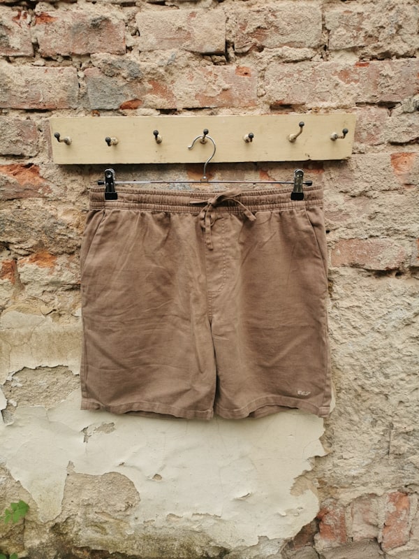 Shorts Leinen Blend sepia - Colours and Sons
