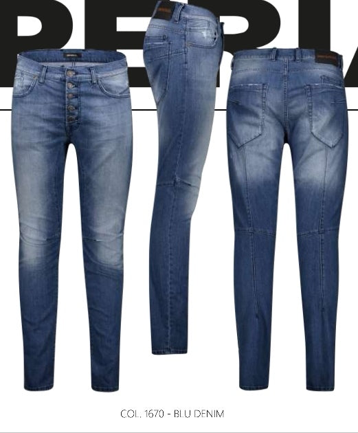 Blue Jeans mit Knopfleiste - Imperial
