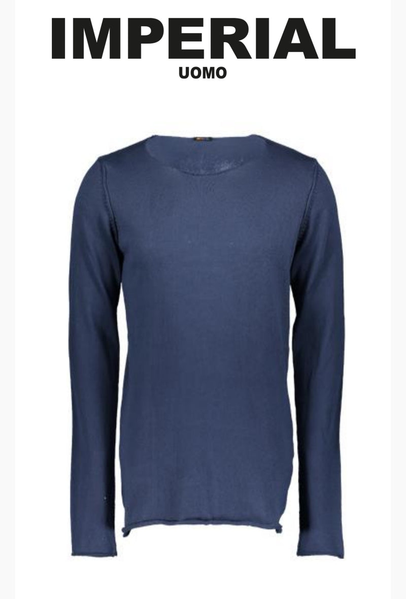 Baumwoll Pullover navy - Imperial