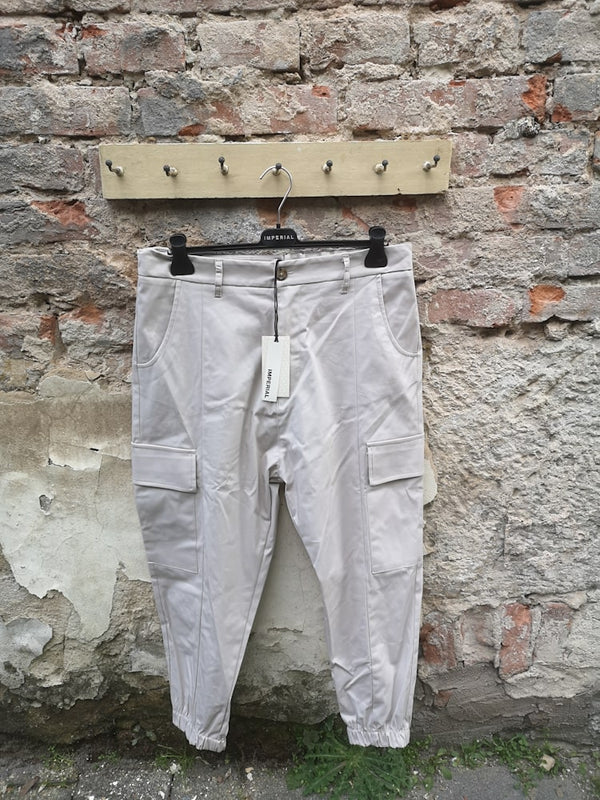 Hose mit Gummibund beige - Imperial