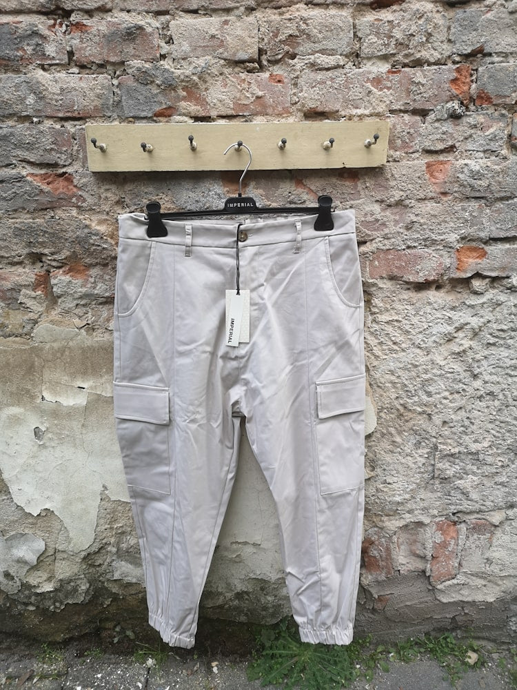 Hose mit Gummibund beige - Imperial