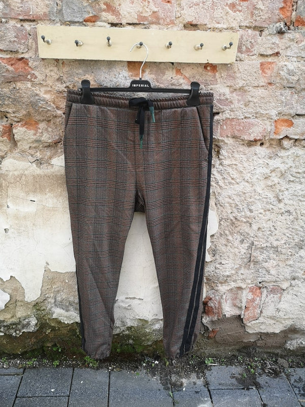 Hose mit Seitenstreifen moro/ruggine - Imperial