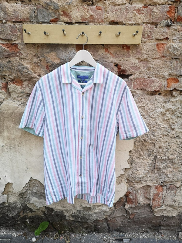 Kurzarm Hemd gestreift bunt - Colours & Sons