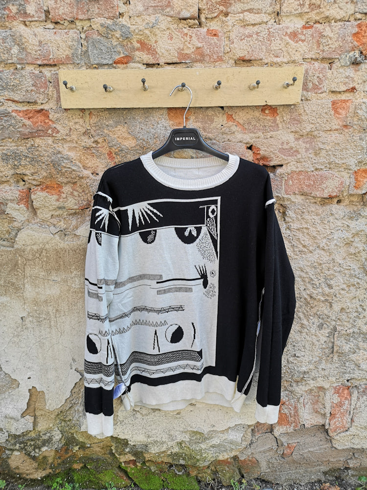 Pullover schwarz/weiß - Imperial