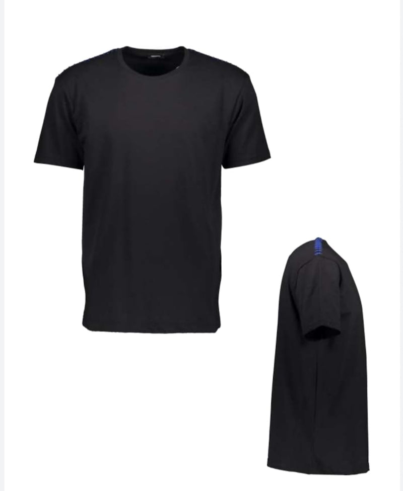 T-Shirt schwarz/royal blau - Imperial