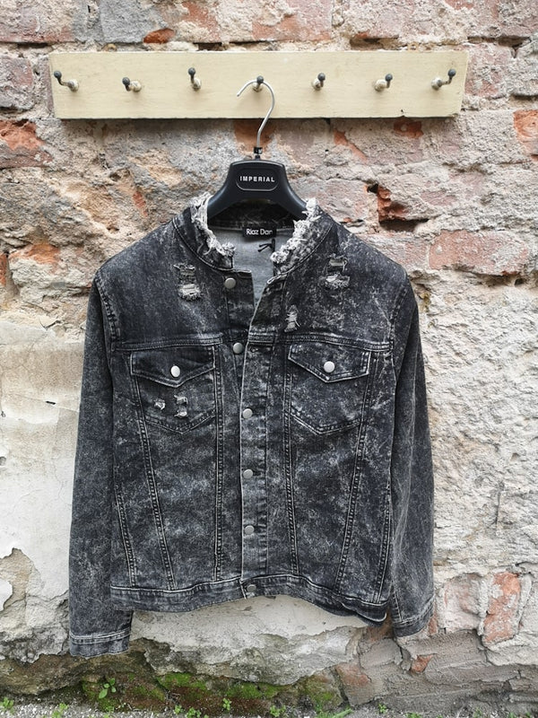 Denim Jacke im Used-look - Riaz Dan