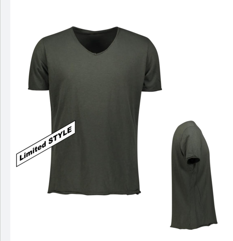 T-Shirt V Ausschnitt militare grün  - Imperial