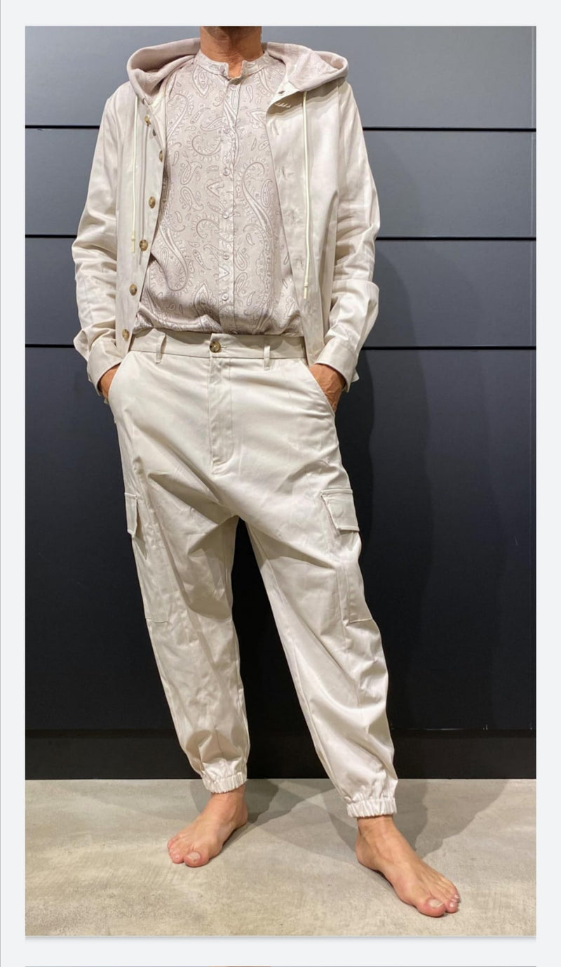 Hose mit Gummibund beige - Imperial