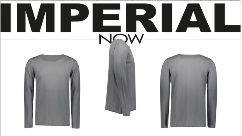 Baumwoll Pullover grau - Imperial