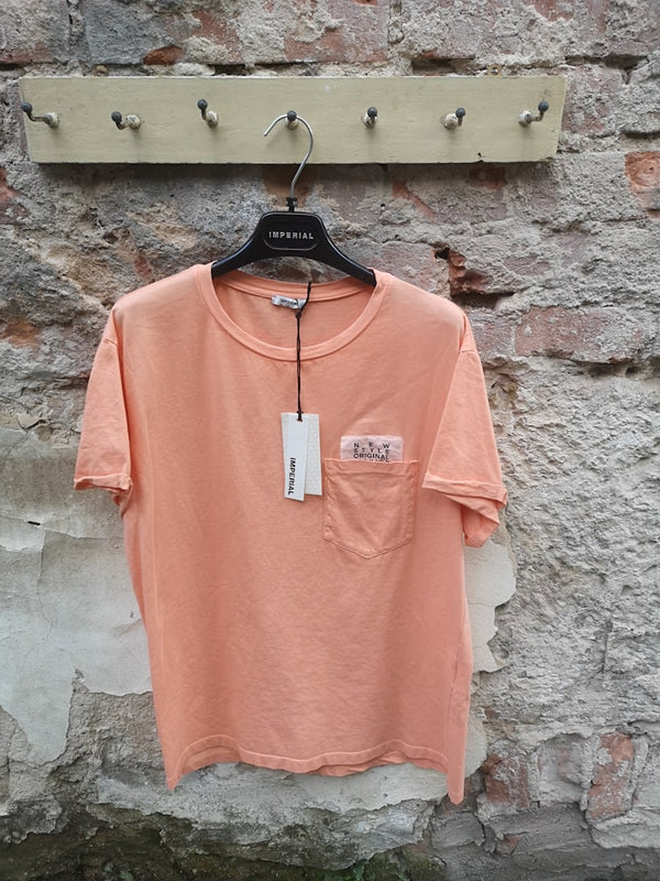 T-Shirt washed orange  - Imperial